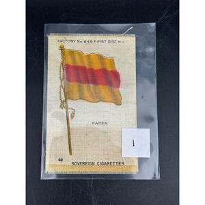 Assorted Flags Antique Cigarette Silks